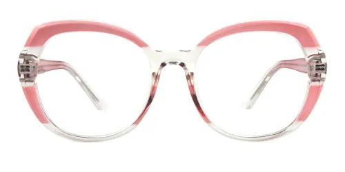 95930 Percia Round,Oval,Geometric pink glasses