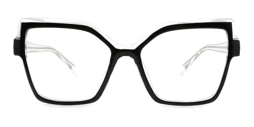 95977 Delaney Rectangle black glasses