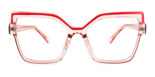 95977 Delaney Rectangle pink glasses