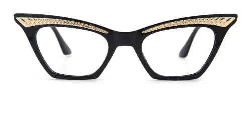 961 Levina Cateye, black glasses
