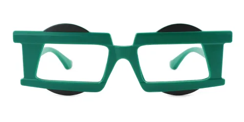 9612 Sadler Rectangle green glasses