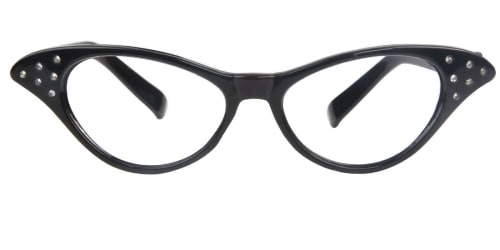 9632 Mairead Cateye black glasses