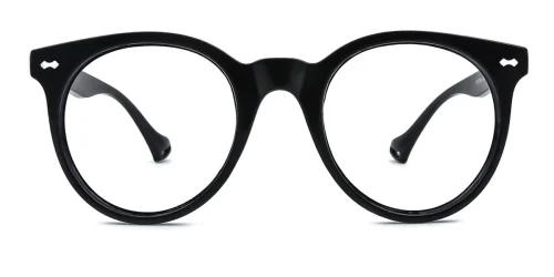 97094 Elvie Round black glasses