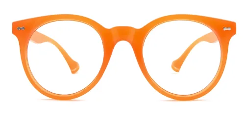 97094 Elvie Round orange glasses