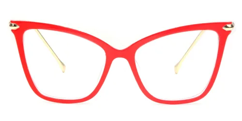 97152 Aldis Cateye red glasses