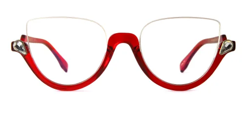 97174 Xenia Cateye red glasses