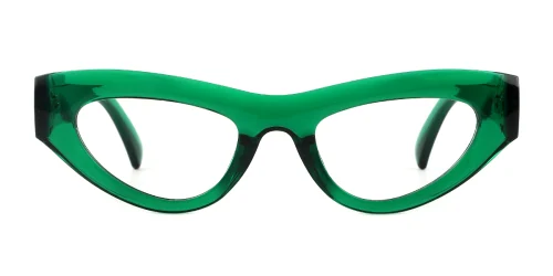 972 Eartha Cateye green glasses
