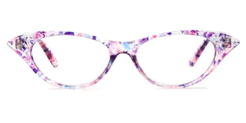 9721 Valerie Cateye purple glasses