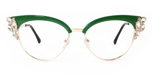 97329 Moana Cateye green glasses
