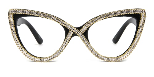 97398-1 Branda Cateye black glasses