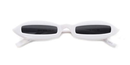97550 Bairstow Cateye white glasses
