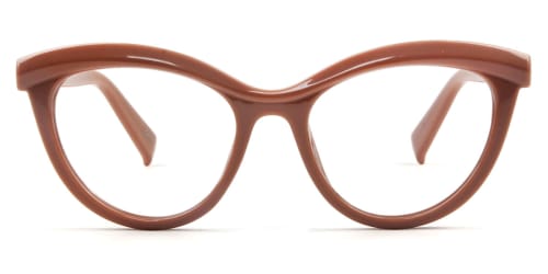97565 Madison Cateye brown glasses