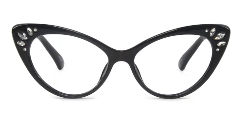 97568 Rogers Cateye black glasses