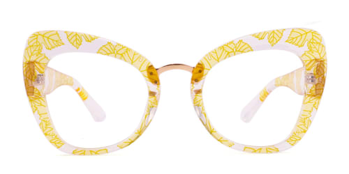 97672 Yanessa Cateye yellow glasses