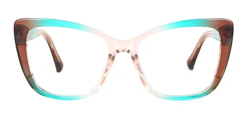 97707 Nathalie Cateye green glasses