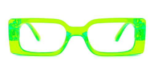 9807 Mathilda Rectangle green glasses