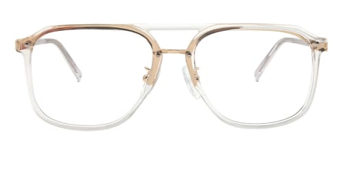 98801 Petronel Rectangle,Aviator clear glasses