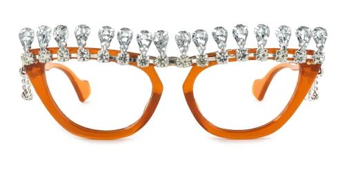 99136 Maude Cateye orange glasses