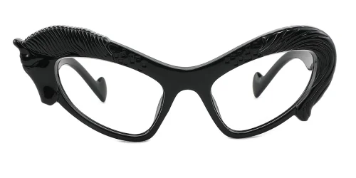 99208 Clementine Cateye black glasses