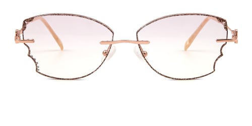 A-1081 Oonagh Geometric,Butterfly brown glasses