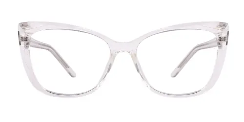 A-2001 Kacie Cateye clear glasses