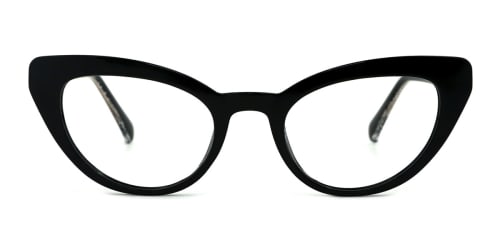 A-2012 Lexie Cateye black glasses