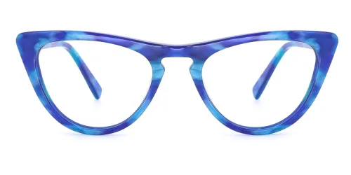 A05 Mary Cateye blue glasses