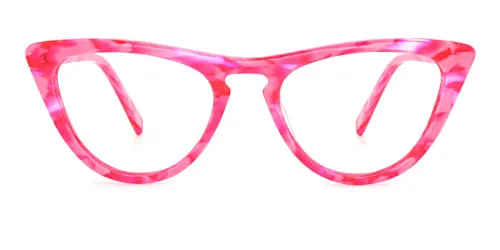 A05 Mary Cateye red glasses