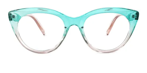 A5130 Danny Cateye,Oval green glasses