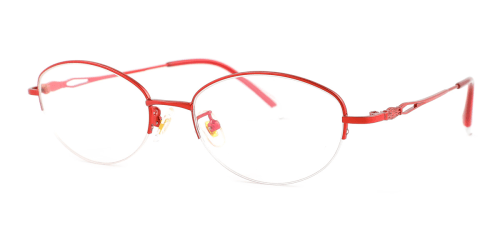 BE007 Pendleton Oval red glasses