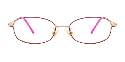 BE050 Muse Oval purple glasses