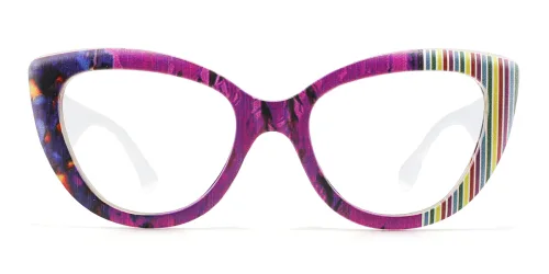 BL6863 Sigrid Cateye purple glasses