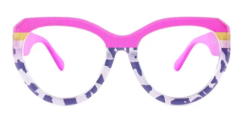 BL6864 Oakes Round purple glasses