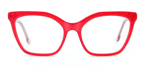 C1077-1 Nanna Cateye red glasses