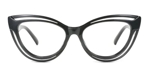 CH3306 Alice Cateye black glasses