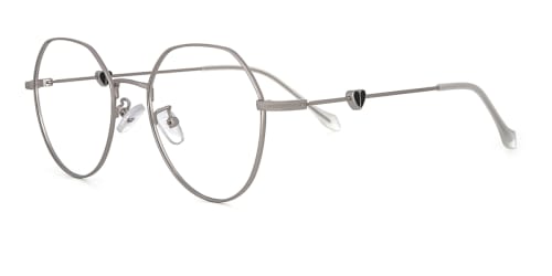 D2965 Analiese Geometric, silver glasses