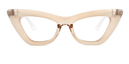 D885 Ledell Cateye brown glasses