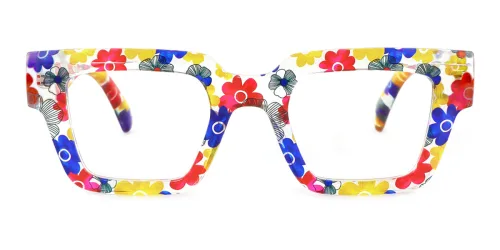 DZ2398 Orr Rectangle floral glasses