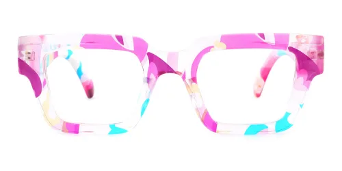 DZ2398 Orr Rectangle pink glasses
