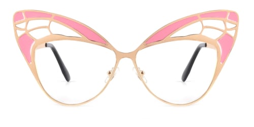 E1135 Angelique Cateye pink glasses