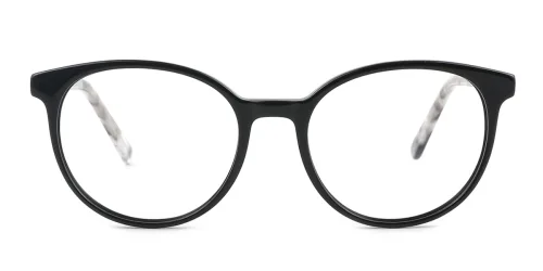 F2137 Grselda Oval black glasses