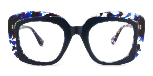F32 Milo Oval blue glasses