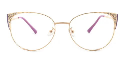 G95186 Roberson Cateye purple glasses