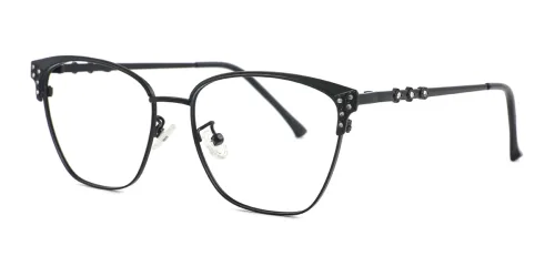 G95191 Padgett Cateye black glasses