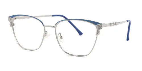 G95191 Padgett Cateye blue glasses