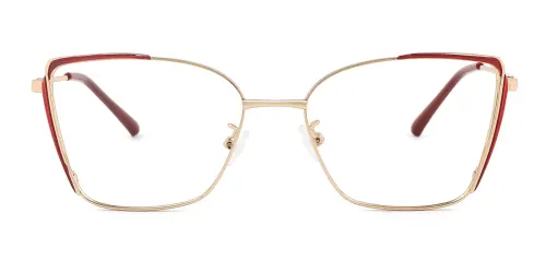 G95239 Lyle Cateye red glasses