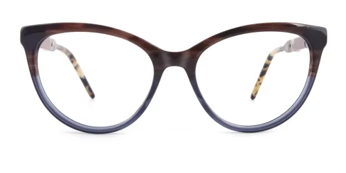 H0054 quentina Cateye brown glasses