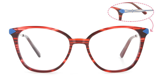 H0536 SUNNY Rectangle tortoiseshell glasses