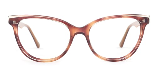 H10244 Essie Oval brown glasses