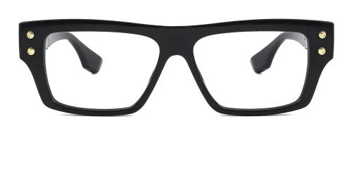 H2852 Orland Rectangle black glasses